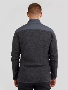 Fundango OBSIDIAN Hybrid Jacket men fleece sweater - black
