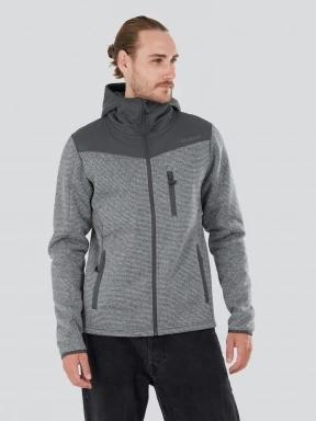 Fundango Ashford Insulated Fleece Jacket for men in grey 1