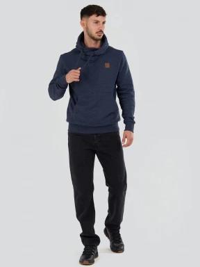 Fundango Conor Hooded Sweatshirt for men in dark blue 3