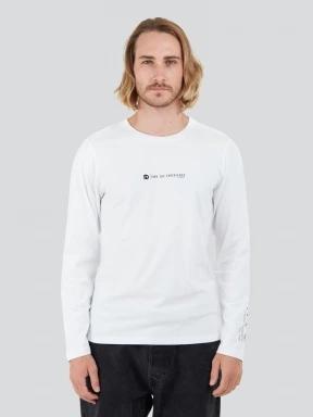 Fundango Long-T Longsleeve T-shirt for men in white 1