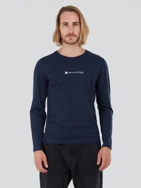 Fundango Long-T Longsleeve T-shirt for men in dark blue 1