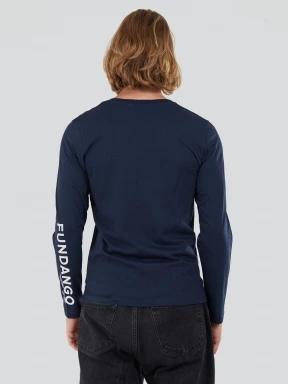 Fundango Long-T Longsleeve T-shirt for men in dark blue 3