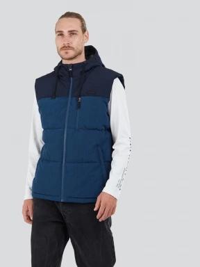 Fundango Karl Padded Vest for men in blue 1