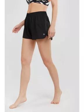 Fundango Elderberry Boardshort for women in black 1