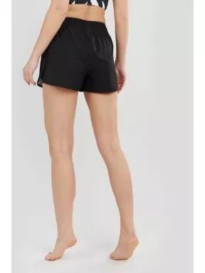 Fundango Elderberry Boardshort for women in black 3