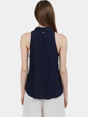 Fundango Myrto Sleeveless Shirt for women in dark blue 3