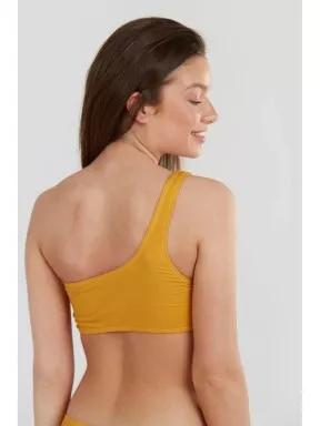 Fundango Madison One Shoulder Top for women in orange 3