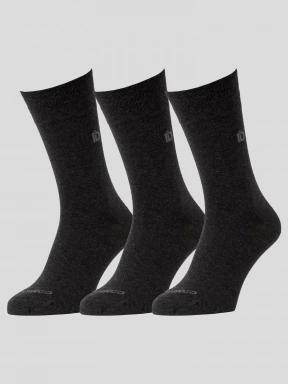 Fundango Basic 3 Pack Socks in grey 1