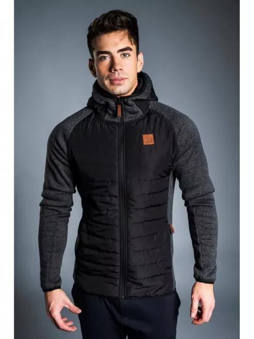 OBSIDIAN Hybrid Jacket men fleece sweater - black