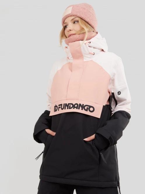 Fundango Birch Logo Anorak for women in pink 2