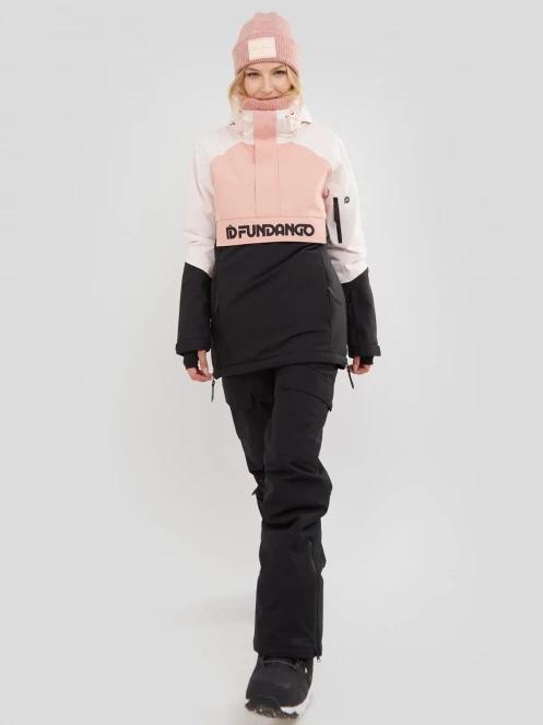 Fundango Birch Logo Anorak for women in pink 4