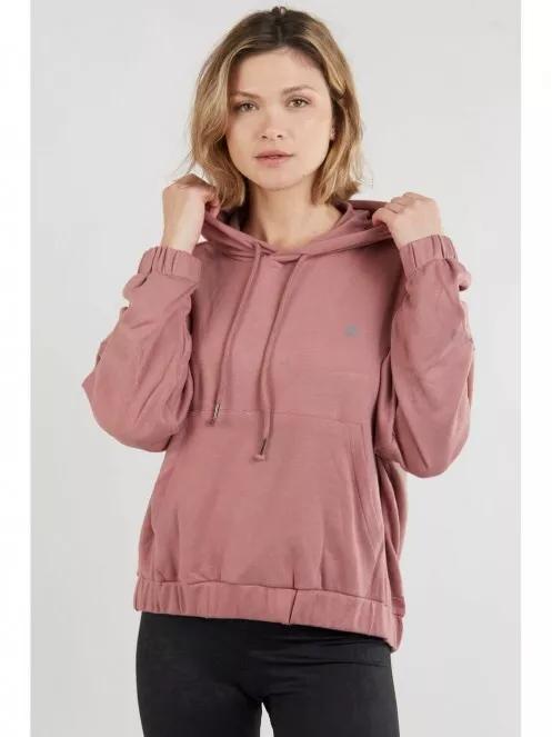 Fundango Echo Loose Hoodie women hoodie magenta Fundango